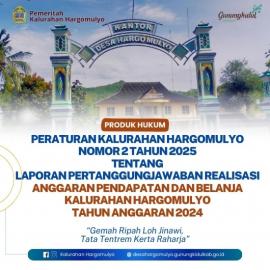 LAPORAN PERTANGGUNGJAWABAN REALISASI ANGGARAN PENDAPATAN DAN BELANJA KALURAHAN TAHUN ANGGARAN 2024